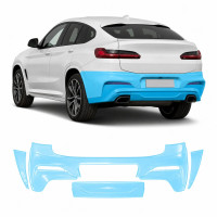Антигравийная защитная бронепленка по лекалам для BMW X4 G02 2018-2021 - задний бампер