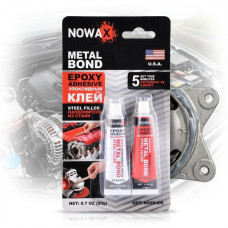 Эпоксидный клей NOWAX для Металла STEEL EPOXY ADHESIVE Серый стальной 20г (NX48409)