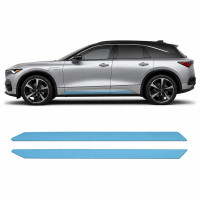 Антигравийная защитная бронепленка по лекалам для Acura ZDX EV 2024 - нижняя зона кузова пороги