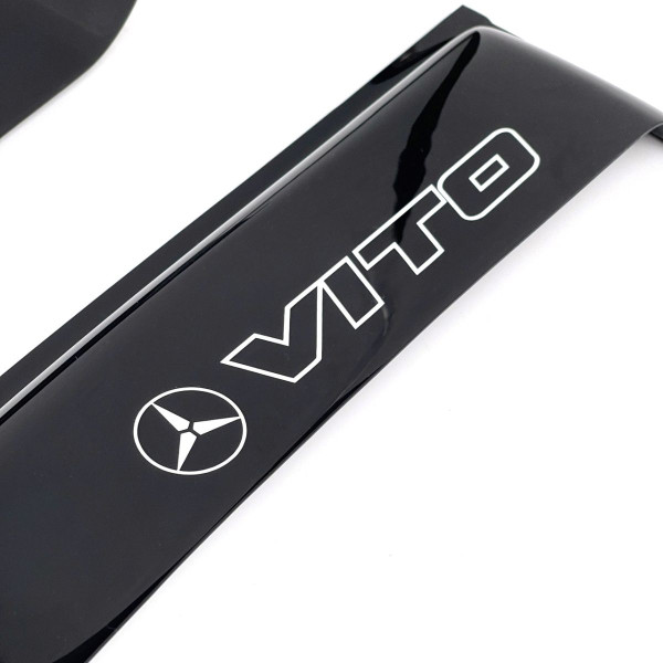 Дефлектори вікон вітровики Mercedes Vito 2003-2015 W639 Широкі 10 см Скотч 3M Voron Glass