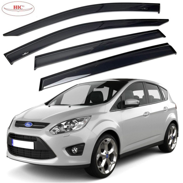 Дефлектори вікон вітровики HIC для Ford C-Max 2010- (Fo108)