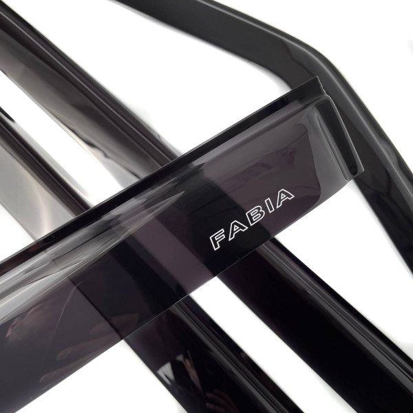 Дефлектори вікон ветровики Skoda Fabia 1997-2007 Хечбек / Седан Скотч 3M Voron Glass
