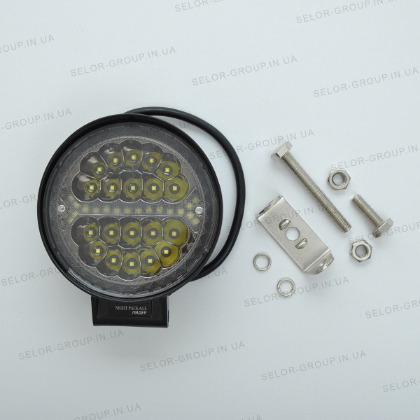 Додаткова LED фара 60W (3W*20) 10-30V 110x110x45 mm Далекий Cree ДХО (1-60W) 1 шт