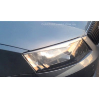 Реснички фар Fly для Skoda Octavia A7 2013- Черные 2 шт