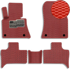 Коврики в салон EVA для BMW X5 (E53) 1999-2007 с подпятником Красные 5 шт