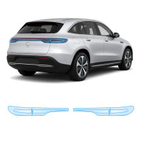 Антигравийная защитная бронепленка по лекалам для Mercedes-Benz EQC N293 2019-2023 - задние фонари стопы