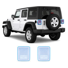 Антигравийная защитная бронепленка по лекалам для Jeep Wrangler JL 2018-2023 - задние фонари стопы