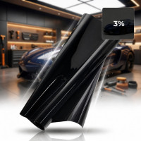 Тонувальна плівка Професійна VLT 3% IR 60% UV 90% Ширина 50 см Довжина 1 Метр Антицарапка (AS03)