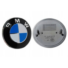 Эмблема для Bmw 70 мм пластиковая / 2 пукли на капот