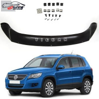 Дефлектор капота мухобойка Volkswagen Tiguan 2007-2016 Євро Кріплення (Vip Tuning)