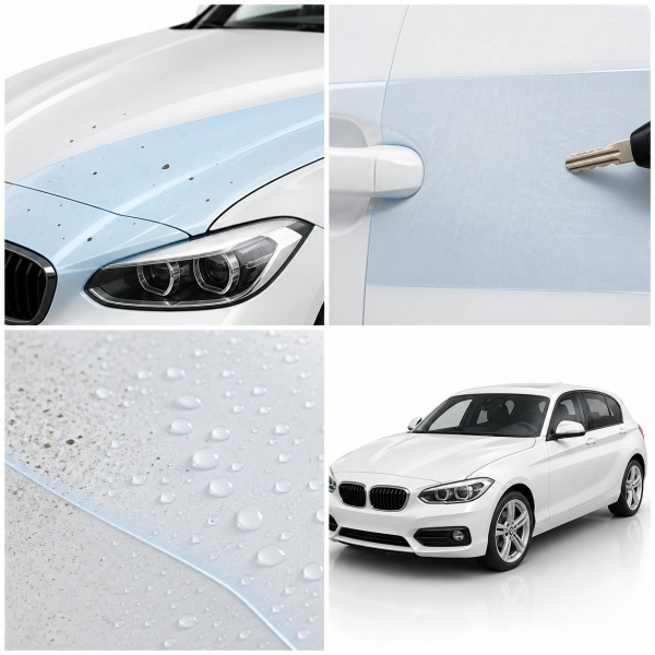 Антигравійна захисна бронеплівка за лекалами для BMW 1 Series F20 facelift 2015-2019 - задні ліхтарі стопи