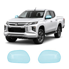 Антигравийная защитная бронепленка по лекалам для Mitsubishi L200 V facelift 2019-2024 - зеркала