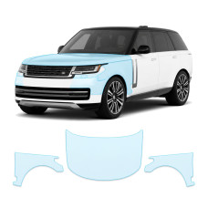 Антигравійна захисна бронеплівка за лекалами для Land Rover Range Rover L460 2022- капот і передні крила