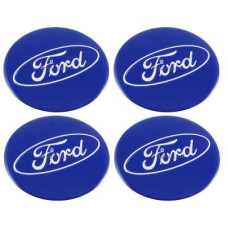 Наклейка на ковпак Ford 60 мм синій 4 шт