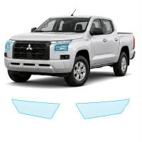 Антигравійна захисна бронеплівка за лекалами для Mitsubishi L200/Triton VI 2024- оптика (фари та ПТФ)
