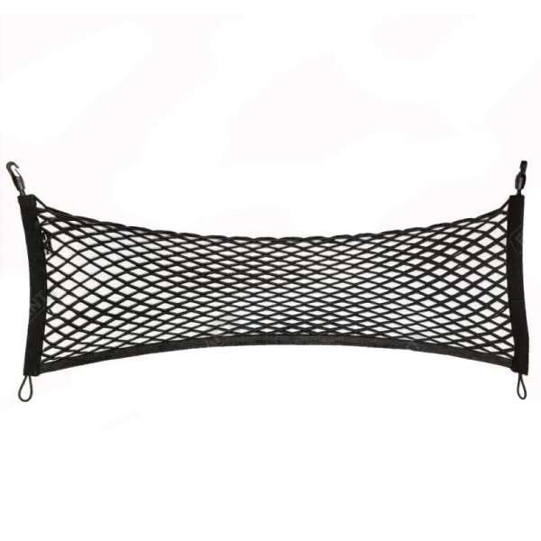 Сетка органайзер карман в багажник Elegant 90х30 см Врезные Крючки / эластичная (100 676)