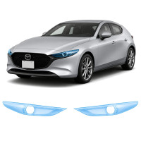 Антигравийная защитная бронепленка по лекалам для Mazda Mazda3 BP 2019- оптика (фары и ПТФ)