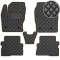 Коврики в салон для Ford C-Max 2010- Экокожа Коричневые 5 шт (Rombus)