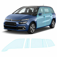 Антигравийная защитная бронепленка по лекалам для Citroen C4 Picasso (Grand C4 Picasso) II facelift 2016-2018 - зоны дверей и стойки окон