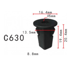 Кліпса під саморіз Ford, Chevrolet 94854203 Toyota 90189-06028 90189-06188 90189-06212 (C0630)