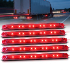 LED Габарит Thoc Auto 204 х 20 мм 12/24V 15 діодів Червоний (ТН-1512) 5 шт
