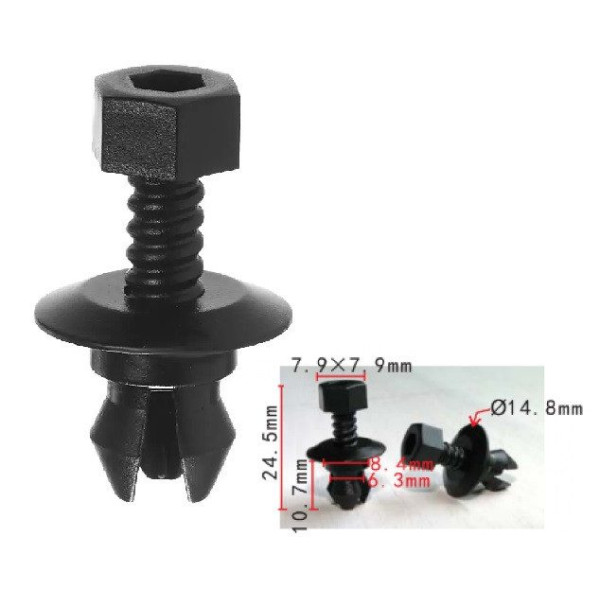 Клипса молдинга порога Volkswagen Audi 3C0853934 (C1736)