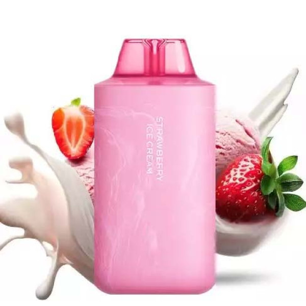 Vozol Star 7000 Strawberry Ice Cream (Полуничне морозиво)