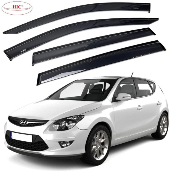 Дефлектори вікон вітровики HIC для Hyundai i30 2007-2012 хечбек Оригінал (HY20)