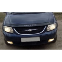 Дефлектор капоту мухобійка для Chrysler Voyager V 2008-2010