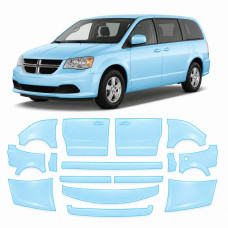 Антигравийная защитная бронепленка по лекалам для Dodge Grand Caravan V 2008-2020 - полный кузов
