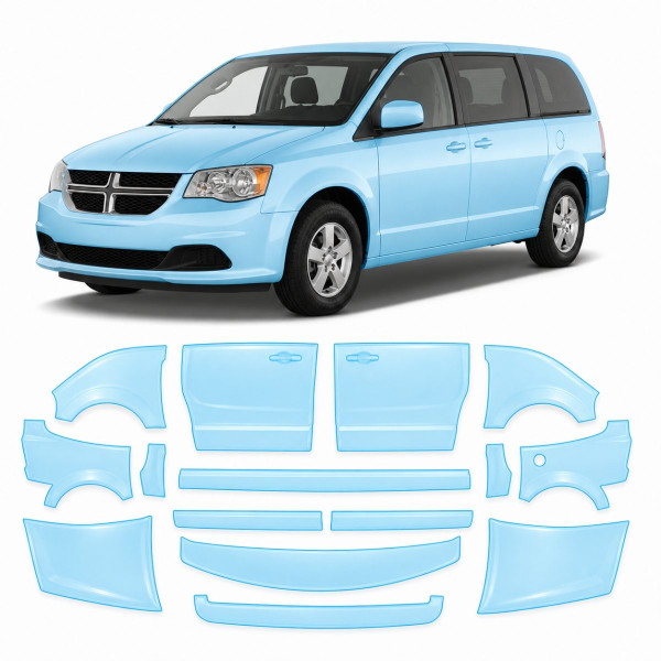 Антигравийная защитная бронепленка по лекалам для Dodge Grand Caravan V 2008-2020 - полный кузов