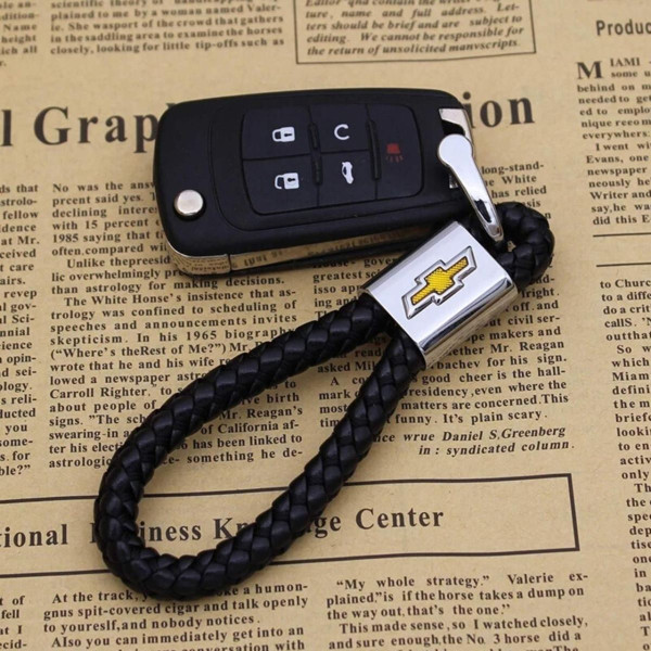 Стильный кожаный Брелок с логотипом Chevrolet