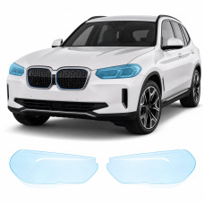 Антигравійна захисна бронеплівка за лекалами для BMW iX3 G08 2020-2025 - оптика (фари та ПТФ)