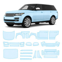 Антигравійна захисна бронеплівка за лекалами для Land Rover Range Rover L405 2012-2017 - повний кузов