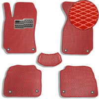 Коврики в салон EVA для Skoda SuperB 2001-2008 (Металлический подпятник) Красные 5 шт