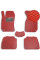 Коврики в салон EVA для Skoda SuperB 2001-2008 (Металлический подпятник) Красные 5 шт