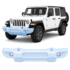Антигравийная защитная бронепленка по лекалам для Jeep Wrangler JL 2018-2023 - передний бампер