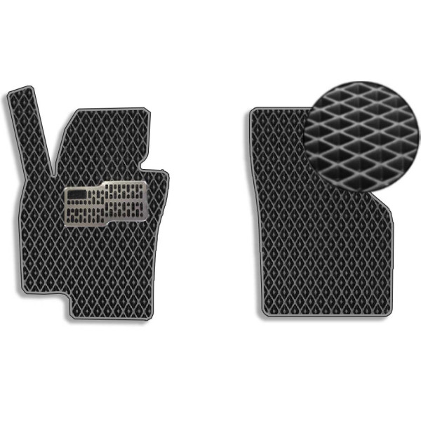Килимки в салон передні EVA для Volkswagen Tiguan I 2007-2015 (Металевий підп'ятник) 2 шт