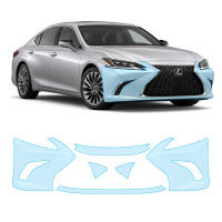 Антигравийная защитная бронепленка по лекалам для Lexus ES XV70 2018- передний бампер