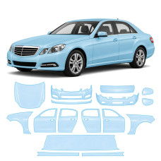 Антигравийная защитная бронепленка по лекалам для Mercedes-Benz E-Class W212 2009-2013 - полный кузов