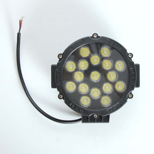 Додаткова LED фара 51W (3W*17) 10-30V Ø 163x60 mm Далека (103 51W) 1 шт (3437)