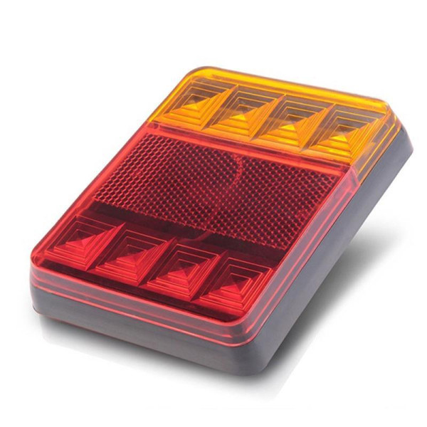 Задній ліхтар LED квадратний 12-24V 12,5х10 см 2 шт. SQ-0010