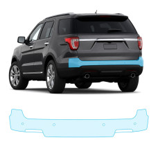 Антигравійна захисна бронеплівка за лекалами для Ford Explorer (US) V 2011-2019 - задній бампер