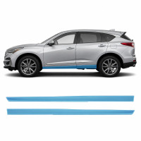 Антигравийная защитная бронепленка по лекалам для Acura RDX TC1 2019-2021 - нижняя зона кузова пороги