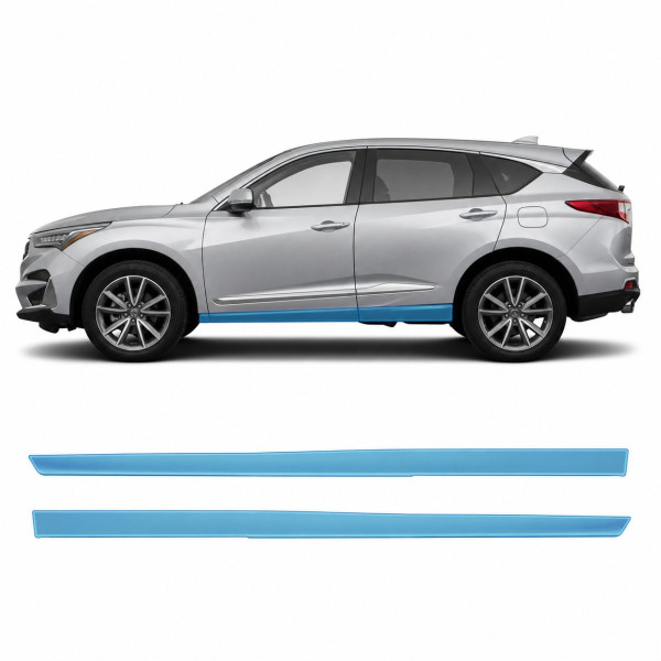 Антигравийная защитная бронепленка по лекалам для Acura RDX TC1 2019-2021 - нижняя зона кузова пороги