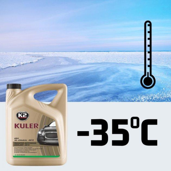 Антифриз готовый K2 Kuler Long Life -35°C Зеленый G11 Оригинал 1 л (T201Z)