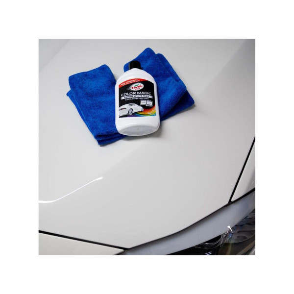 Белый полироль с тефлоном для кузова Turtle Wax Color Magic PTFE 500 мл