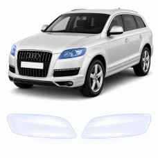 Антигравийная защитная бронепленка по лекалам для Audi Q7 4L 2005-2015 - оптика (фары и ПТФ)