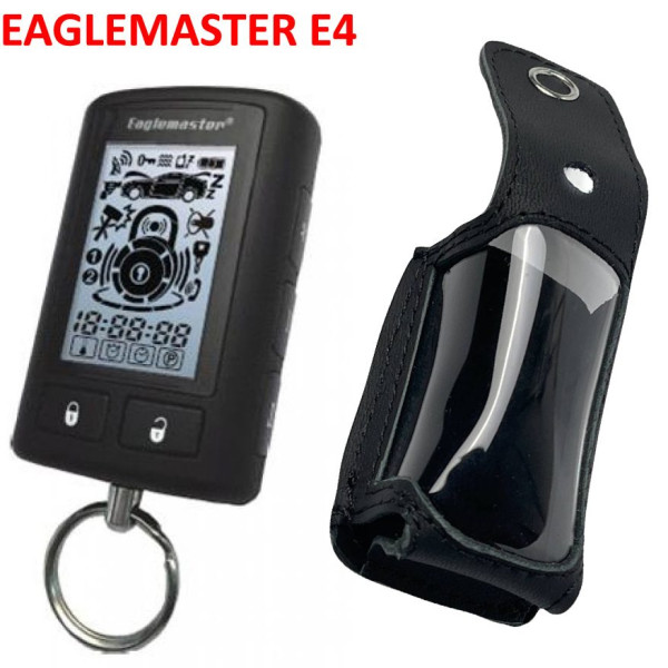 Чохол на пульт сигналізації EAGLEMASTER E4 LCD 2-Way шкіряний Чорний