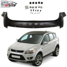 Дефлектор капота мухобойка Ford Kuga I 2008-2013 Евро Крепление (Vip Tuning)
